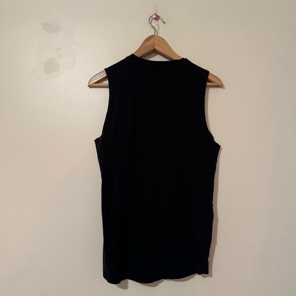 Forever 21 Black angry dog, graphic muscle tee studded shoulder - small - Picture 4 of 6
